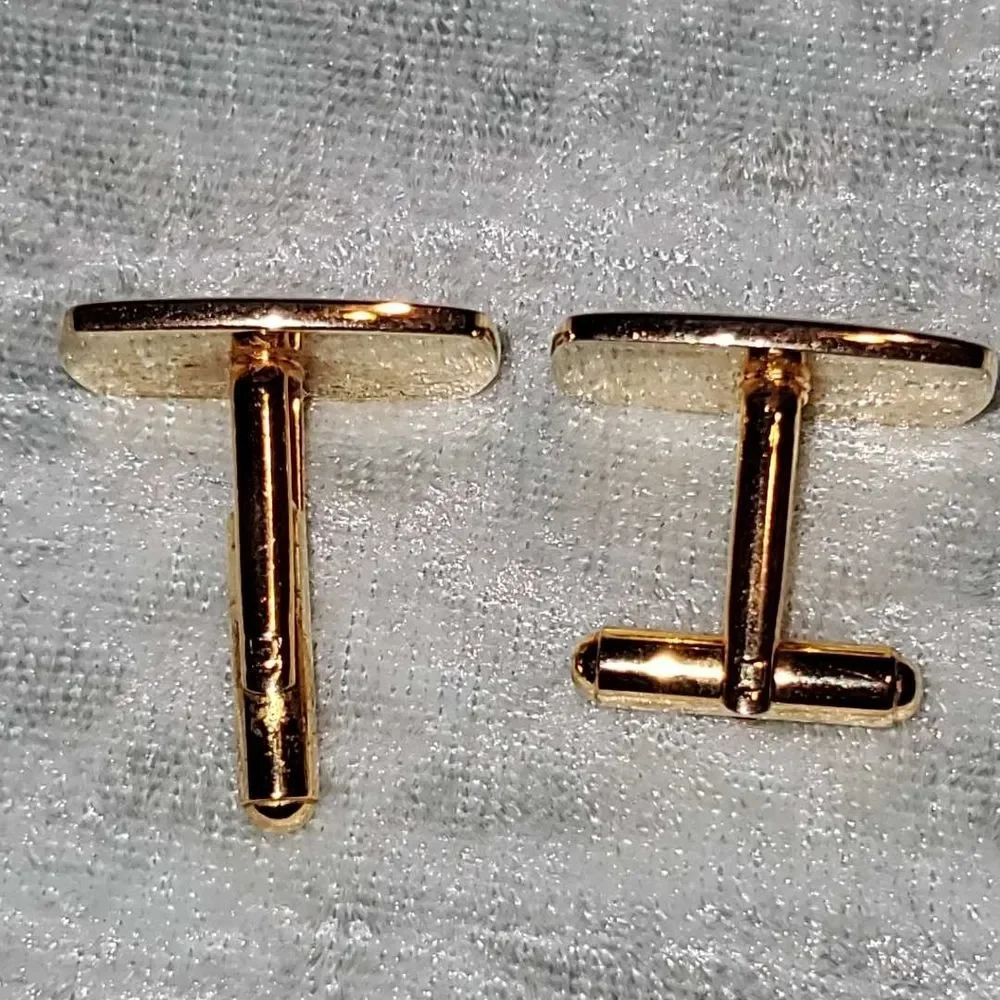 Elegant Gold-Tone Cufflinks
